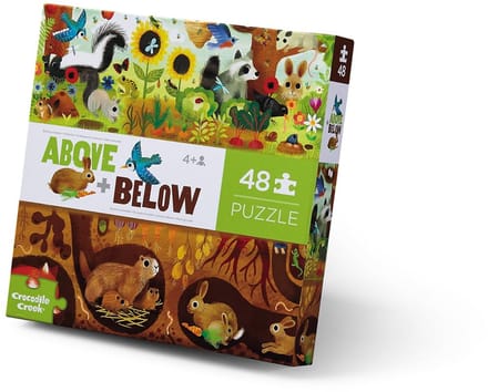 Classic Gegrond en Boven Box Puzzels voor Peuters, 48 Stukken