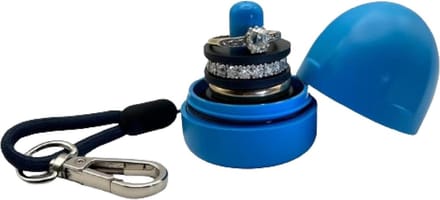 Ring Houder - Sieraden Organizer - Veilig Opbergen - Waterdicht en Drijvend - Compact Formaat - Hemelsblauw