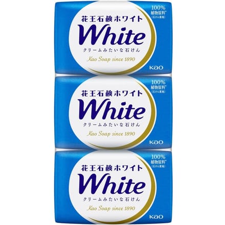 Kao - White Body Soap Floral - 85g × 3
