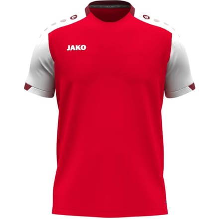 Jako Dynamic T-Shirt Dames - Rood / Wit / Donkerrood | Maat: S