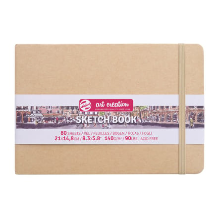 Schetsboek talens art creation 210x150mm kraft | 5 stuks