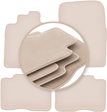 PREMIUM beige matten voor: Mitsubishi Pajero IV kort 2006-2018