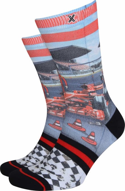 Xpooos Sokken Racing - Maat 39-42 - Heren - Halfhoge sokken