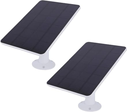 Zonnepaneel - Energie Oplader - Camera Voeden - Drie Poorten - 10W Vermogen - Wit