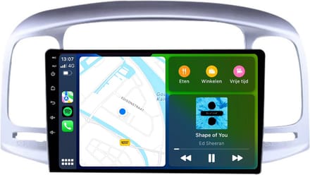 Carplay autoradio voor Hyundai Accent | 2007 t/m 2011 | Android 13 | Draadloos Apple Carplay & Android Auto | 2GB + 32GB | 8-Core processor | Davilon | 2025 model | 2007 2008 2009 2010 2011 | Bluetooth & Wifi