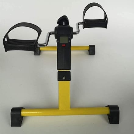 Mini Hometrainer - Pedaal Trainer - Revalidatie Training - Vouwbaar Compact Design - 50 x 41 x 28 cm - Geel