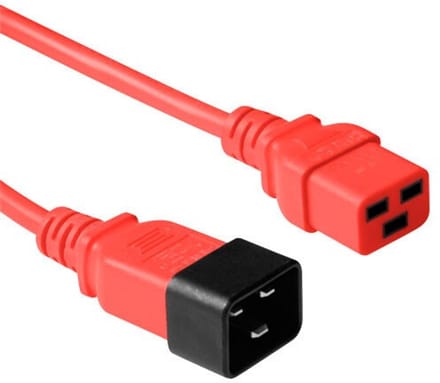 ACT Netsnoer C19 - C20 rood 3 m AK5091