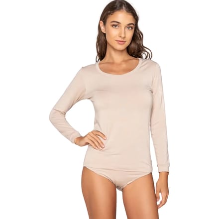 Dames-T-shirt met lange mouwen Luna Micro Touch Comfort