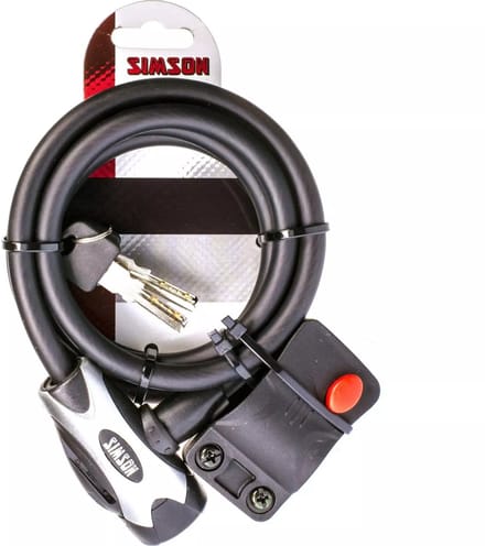 Simson - Kabelslot - 10mm Dikte - 150cm Lengte - Mat Zwart