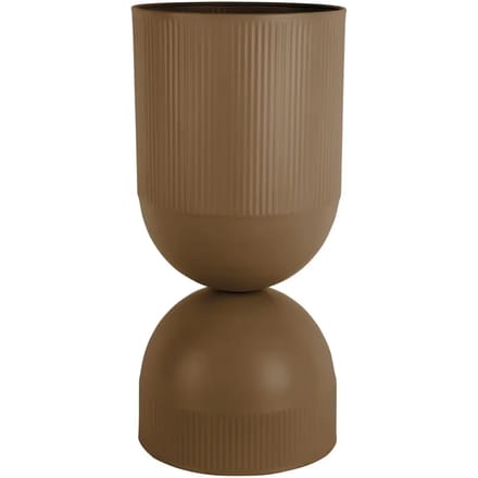 Present Time Bloempot Tonar Xl - Bruin - 25.5x25.5x55cm - Modern