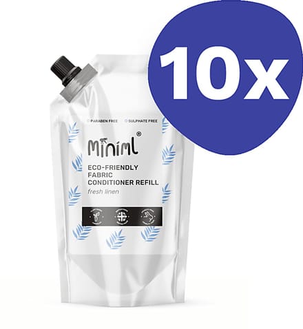Miniml Wasverzachter Fresh Linen - 1L Refill (10x 1L)