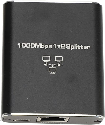 Ethernet Splitter - LAN Adapter - Netwerk Uitbreiden - 1000 Mbps Snelheid - Compact Ontwerp