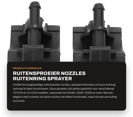 Dailygoods- Ruitensproeier Sproeier Nozzles - Spuitmondjes Set
