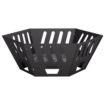 vidaXL - Vuurkorf - Zwart - 60 - x - 60 - x - 23 - cm - Staal