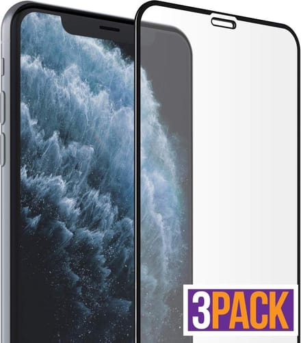 3x Screenprotector Full Tempered Glass Glazen Gehard Screen Protector 2.5D 9H (0.3mm) - Geschikt Voor: iPhone 11