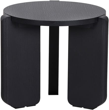 Selsey Preffines S – Salontafel, Ø 50 cm, essenhoutlook zwartgrijs