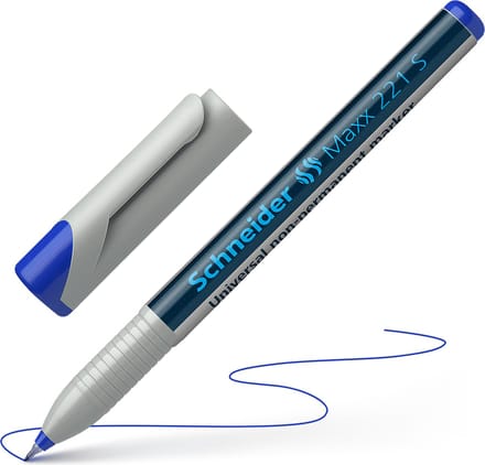Schneider universele non-permanent marker - Maxx 221 - S - blauw - S-112503