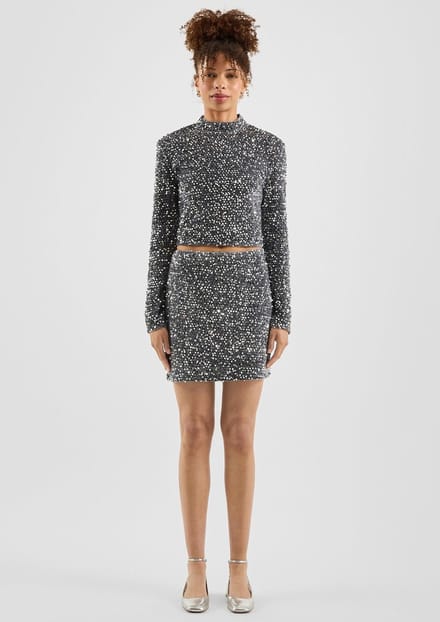 QS - female - QS x Vanessa Mai | Pailletten rok