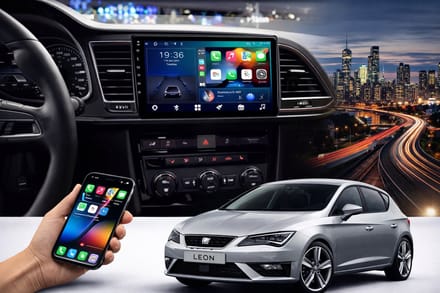 ADIVOX T1 9 inch geschikt voor Seat Leon 2012-2020 Android 15 CarPlay/Auto/Wifi/RDS/DSP/DAB+