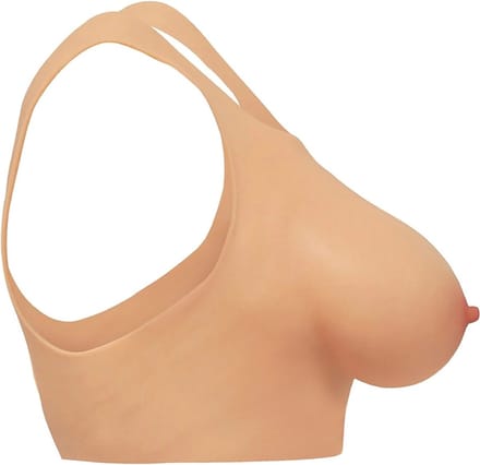 XR Brands AH075 - Perky Pair D-Cup Silicone Breasts - Beige