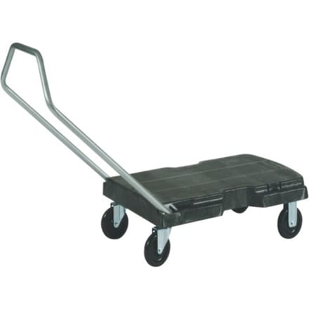 Transportkar rubbermaid triple trolley inklapbaar 225kg zwart