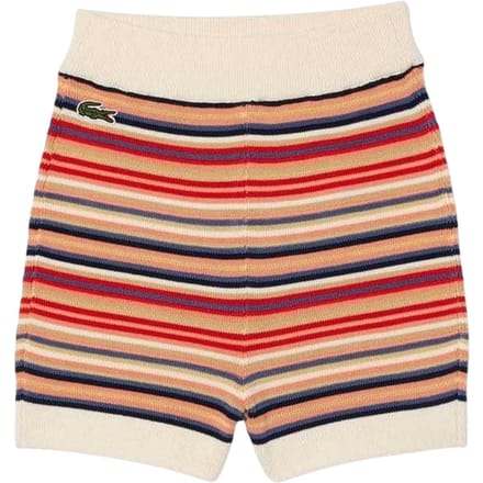 Lacoste Dames Biologische Katoenen Gestreepte Shorts (Multikleur)