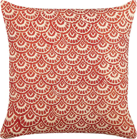 RHUS - Sierkussen - Rood/Off-white - 45 x 45 cm - Katoen