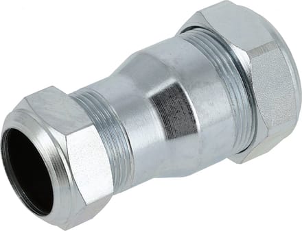 Bonfix Staalverzinkte knelfitting - Rechte verloopkoppeling 104 - 2 x knel - 42mm x 35mm