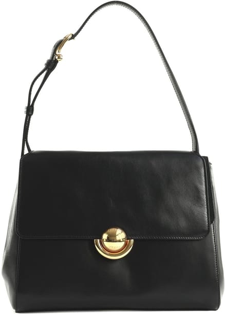 FURLA Leren schoudertas Domus Shoulder Bag 27 Nero zwart