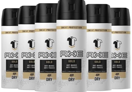 AXE Gold DRY Deo Spray - Voordeelverpakking 6 x 150 ml