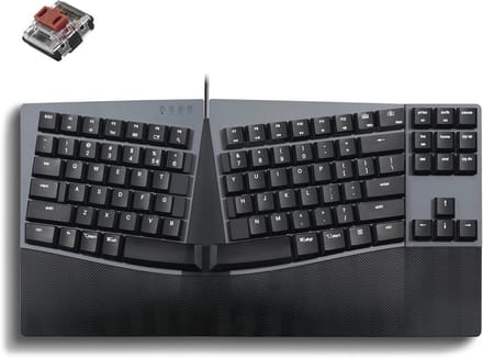 Ergonomisch Compact Toetsenbord met Programmeerbare Macro-toetsen en Mechanische Switches