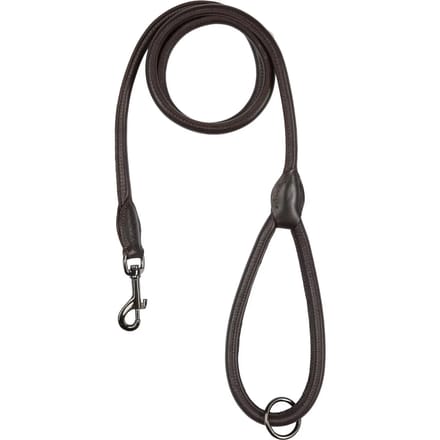 Leren hondenriem met ronde stiksels Catago