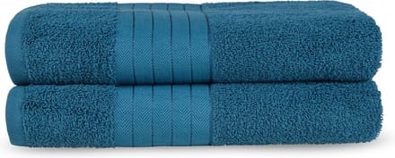 Good Morning uni handdoek effen kleur - Handdoekenset 2 - Petrol - Badstof