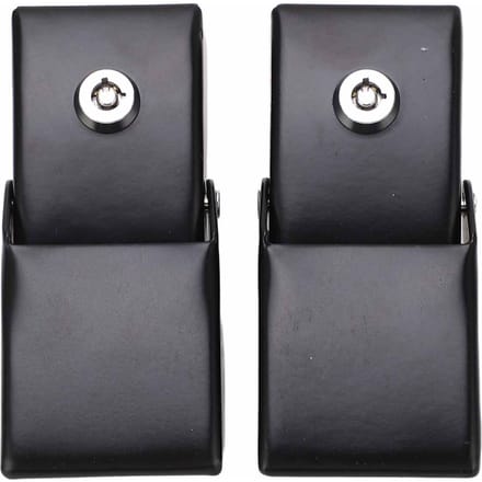 Kit de loquets de capot verrouillables en métal antivol avec clés pour Jeep Wrangler JK 2007?2017 black
