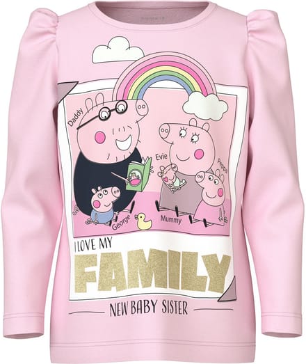 NAME IT - NMFNORA PEPPA LS TOP BOX LNOOS CPLG - Meisjes - Lange mouwen shirts