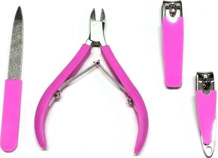 Rojafit Budget Nagelknipset - 4 Delig - RVS - Rose