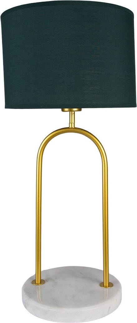 Clayre & Eef Bureaulamp Ø 28x62 cm Groen Goudkleurig IJzer