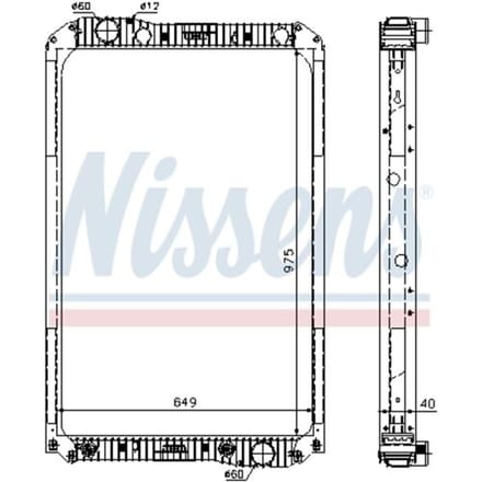 Radiator, motorkoeling NISSENS 62571A