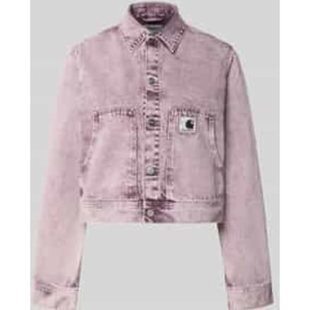 regular fit jeansjack met logopatch model 'Arca'