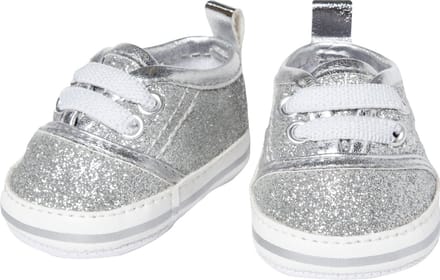 Heless Poppenschoenen Junior 38-45 Cm Zilver/wit