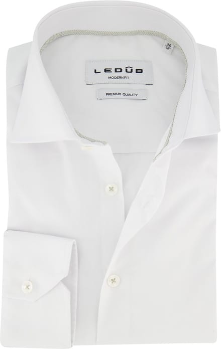 Ledub casual overhemd wit
