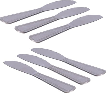 DID DInnermessen - 6x stuks - RVS - 22 cm - bestek messen - smeermessen