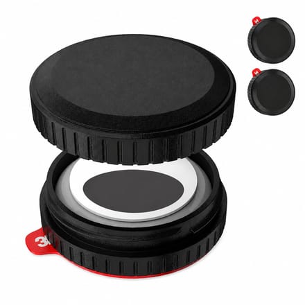 Waterdichte AirTag Houder voor Apple AirTag – 3M Sticker – Zwart