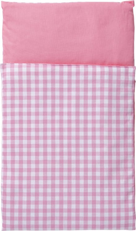 Van Dijk Toys - Bedbekleding/dekje - Roze geruit