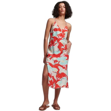 Superdry - Halflange slipjurk met print - Dames - Jurken