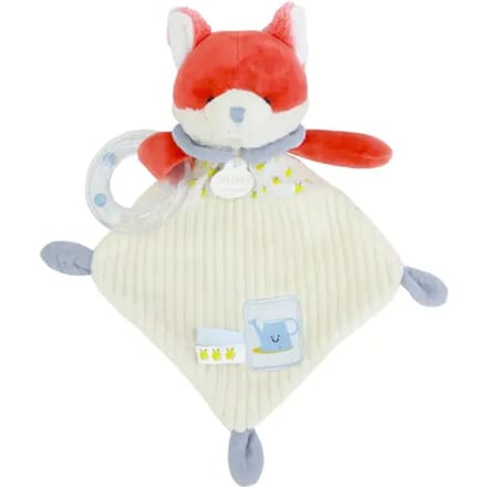 Pluche Doudou & compagnie Romarin Le Renard Hochet