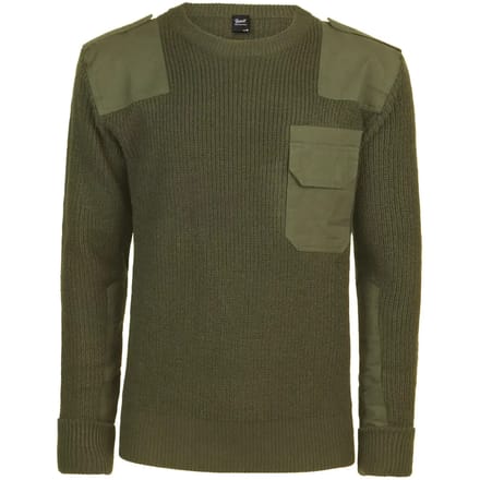 Brandit BW Pullover Gebreide trui olijf L Polyester - Basics