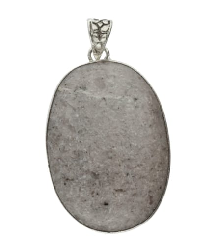 Zilveren Dendriet Opaal edelsteen ovaal XL hanger