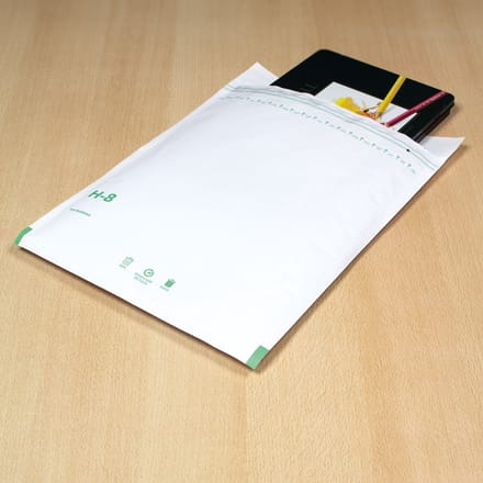 Raadhuis luchtkussenenvelop - 320x455mm - I19 - met plakstrip - wit - 5 stuks