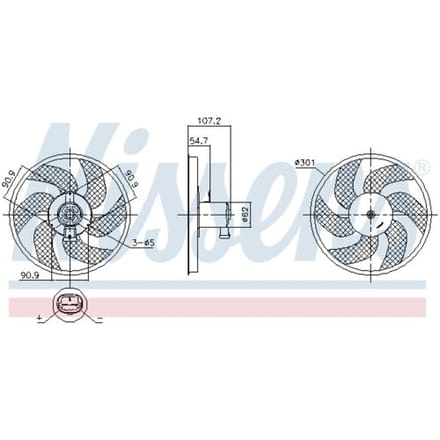 Ventilator NISSENS 850084